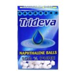 Trideva Naphthalene Balls 200 Gram Pack of 5 White| Moth Ball for Clothes, Kitchen, Bathrooms, Wardrobe, Bookshelves| Stain-Free Anti-Insect, 100% Safe Napthalene Flake