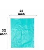 Trideva HEAVY DUTY Extra Thick 28x32 Inch Green Pack of 2 (7 Pcs in Each Pack) 75 Micron Biodegradable Garbage Bag | Trash/Dustbin Bags (Weight 500 Gram for Each Pack) - Image 3