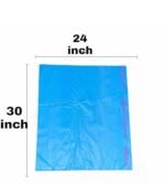 HEAVY DUTY Large Size 24x30 Inch Pack of 2 Blue (8 Pcs in Each Pack) 75 Micron Biodegradable Garbage Bag| Trash/Dustbin Bag (Weight 500 Gram for Each Pack) - Image 3