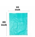 Trideva HEAVY DUTY Medium Size 20x20 Inch Pack of 2 Green (14 Pcs in Each Pack) 75 Micron Biodegradable Garbage Bag| | Trash dustbin Bags (Weight 500 Gram per Pack) (Green) - Image 3