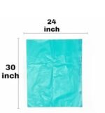Trideva HEAVY DUTY Large Size 24x30 Inch Pack of 2 Green (8 Pcs in Each Pack) 75 Micron Biodegradable Garbage Bag| Trash/Dustbin Bag (Weight 500 Gram for Each Pack) - Image 6