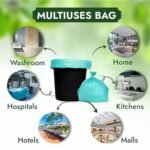 Trideva HEAVY DUTY Extra-Medium Size 20x26 Inch Pack of 2 Green (10 Pcs in Each Pack) 75 Micron Biodegradable Garbage Bag| Trash/Dustbin Bags (Weight 500 Gram for Each Pack) (Green) - Image 4