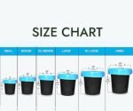Trideva HEAVY DUTY Extra-Medium Size 20x26 Inch Pack of 2 Blue (10 Pcs in Each Pack) 75 Micron Biodegradable Garbage Bag| Trash/Dustbin Bags (Weight 500 Gram for Each Pack) - Image 2
