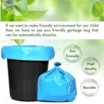Trideva HEAVY DUTY Extra-Medium Size 20x26 Inch Pack of 2 Blue (10 Pcs in Each Pack) 75 Micron Biodegradable Garbage Bag| Trash/Dustbin Bags (Weight 500 Gram for Each Pack) - Image 3