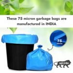 Trideva HEAVY DUTY Extra-Medium Size 20x26 Inch Pack of 2 Blue (10 Pcs in Each Pack) 75 Micron Biodegradable Garbage Bag| Trash/Dustbin Bags (Weight 500 Gram for Each Pack) - Image 5