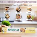 Trideva Food Wrapping Paper(20 Mtr. Roll)(Pack of 3)  No Aluminium,No Plastic, Non Toxic Food Paper, Oilproof, Reusable Paper - Image 2