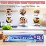 Trideva Foil Paper (20+5 Mtr. Guaranteed)(Pack of 3)11 Micron, Non Toxic Food Paper Roll for Baking Cake, Oilproof, Reusable Paper. - Image 5