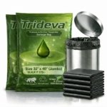 Trideva HEAVY DUTY Jumbo Size 32x40 Inch Pack of 2 Black, 75 Micron Biodegradable Garbage Bag| (5 Pcs in Each Pack) Trash/Dustbin Bags (Weight 500 Gram for Each Pack)