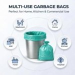 Trideva HEAVY DUTY Extra-Medium Size 20x26 Inch Pack of 6 Green (10 Pcs in Each Pack) 75 Micron Biodegradable Garbage Bag| Trash/Dustbin Bags (Weight 500 Gram for Each Pack) - Image 5