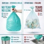 Trideva HEAVY DUTY Small Size 15x18 Inch Pack of 2 Green (20 Pcs in Each Pack) 75 Micron Biodegradable Garbage Bag| Trash/Dustbin Bags (Weight 500 Gram for Each Pack) - Image 3