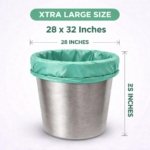 Trideva HEAVY DUTY Extra Thick Size 28x32 Inch Pack of 6 Green (7 Pcs in Each Pack) 75 Micron Biodegradable Garbage Bag| Trash/Dustbin Bags (Weight 500 Gram for Each Pack) - Image 7
