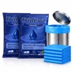 HEAVY DUTY Large Size 24x30 Inch Pack of 2 Blue (8 Pcs in Each Pack) 75 Micron Biodegradable Garbage Bag| Trash/Dustbin Bag (Weight 500 Gram for Each Pack)