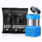 Trideva HEAVY DUTY Extra-Medium Size 20x26 Inch Pack of 2 Blue (10 Pcs in Each Pack) 75 Micron Biodegradable Garbage Bag| Trash/Dustbin Bags (Weight 500 Gram for Each Pack)