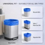 Trideva HEAVY DUTY Large Size 24x30 Inch Pack of 6 Blue (8 Pcs in Each Pack) 75 Micron Biodegradable Garbage Bag| Trash/Dustbin Bags (Weight 500 Gram for Each Pack) - Image 5