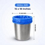 Trideva HEAVY DUTY Small Size 15x18 Inch Pack of 6 Blue (20 Pcs in Each Pack) 75 Micron Biodegradable Garbage Bag| Trash/Dustbin Bags For Kitchen, Office or Washroom (Weight 500 Gram for Each Pack) - Image 8