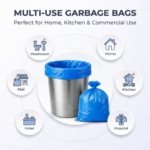 Trideva HEAVY DUTY Extra Large Size 32x40 Inch Pack of 6 Blue (5 Pcs in Each Pack) 75 Micron Biodegradable Garbage Bag| Trash/Dustbin Bags (Weight 500 Gram for Each Pack) - Image 3