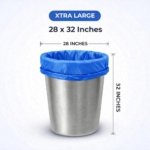 Trideva HEAVY DUTY Extra Thick Size 28x32 Inch Pack of 6 Blue (7 Pcs in Each Pack) 75 Micron Biodegradable Garbage Bag| Trash/Dustbin Bags (Weight 500 Gram for Each Pack) - Image 9