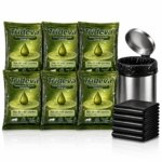 Trideva HEAVY DUTY Extra Large Size 32x40 Inch Pack of 6 Black (5 Pcs in Each Pack) 75 Micron Biodegradable Garbage Bag| Trash/Dustbin Bags (Weight 500 Gram for Each Pack) (Black)