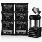 Trideva HEAVY DUTY Extra-Medium Size 20x26 Inch Pack of 6 Black (10 Pcs in Each Pack) 75 Micron Biodegradable Garbage Bag| Trash/Dustbin Bags (Weight 500 Gram for Each Pack)