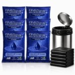 Trideva HEAVY DUTY Large Size 24x30 Inch Pack of 6 Black (8 Pcs in Each Pack) 75 Micron Biodegradable Garbage Bag| Trash/Dustbin Bags (Weight 500 Gram for Each Pack)