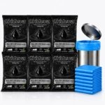 Trideva HEAVY DUTY Extra-Medium Size 20x26 Inch Pack of 6 Blue (10 Pcs in Each Pack) 75 Micron Biodegradable Garbage Bag| Trash/Dustbin Bags (Weight 500 Gram for Each Pack)