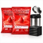 Trideva HEAVY DUTY Medium Size 20x20 Inch Pack of 2 Black (14 Pcs in Each Pack) 75 Micron Biodegradable Garbage Bag| | Trash/Dustbin Bags (Weight 500 Gram per Pack)